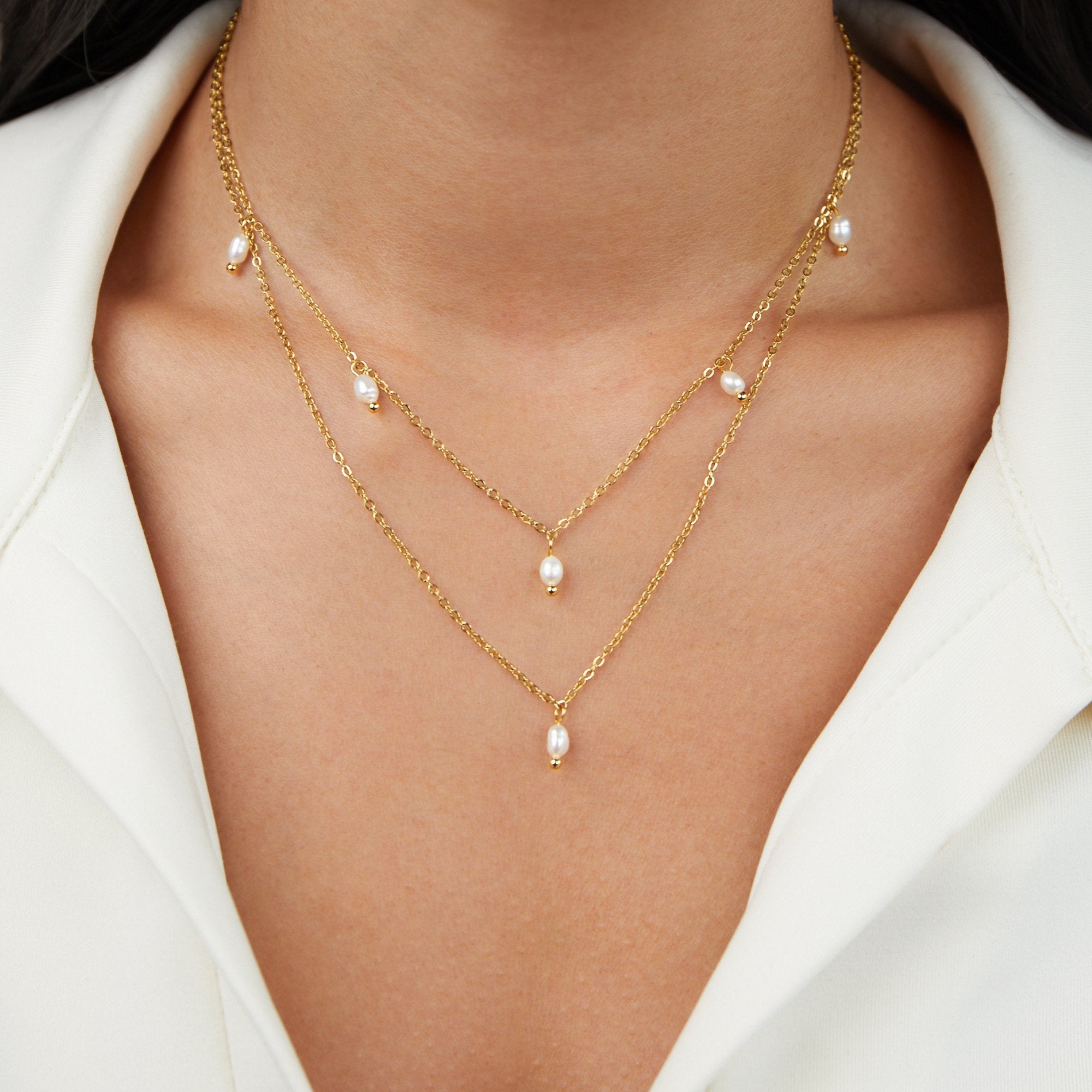 Kay Drop Layered Necklace