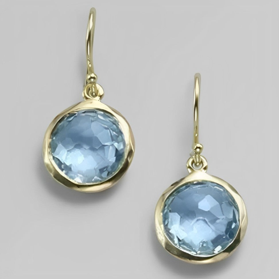 Lois - Vintage Blue Earrings